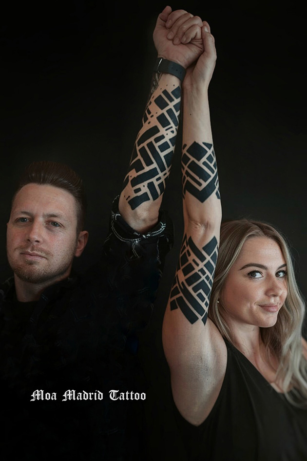 Diseños de tatuajes con IA: Tattoos geométricos para hombre y mujer