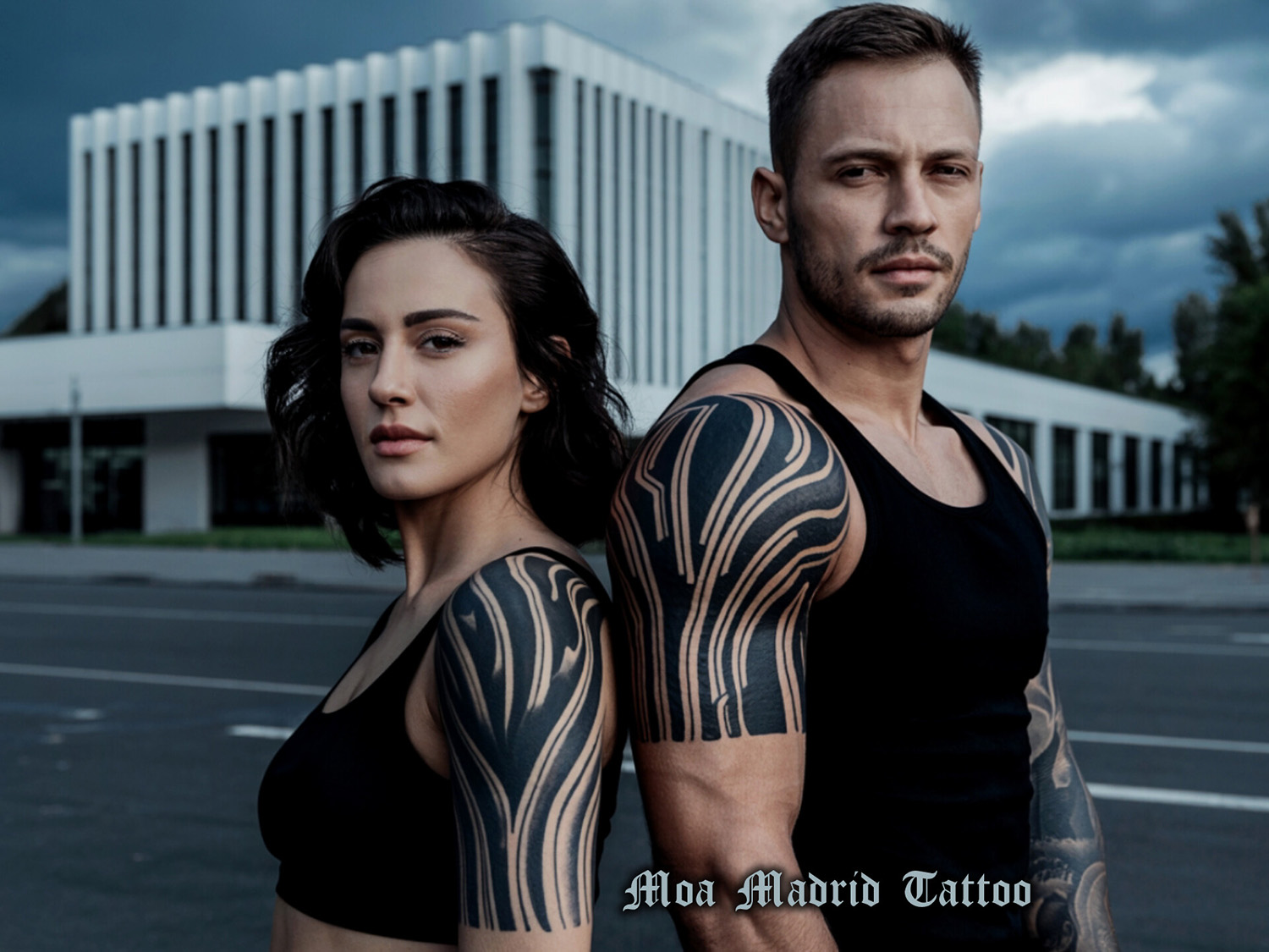 Tatuajes IA de expresionismo abstracto para hombre y mujer