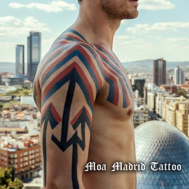 Tatuaje IA de flechas en Madrid