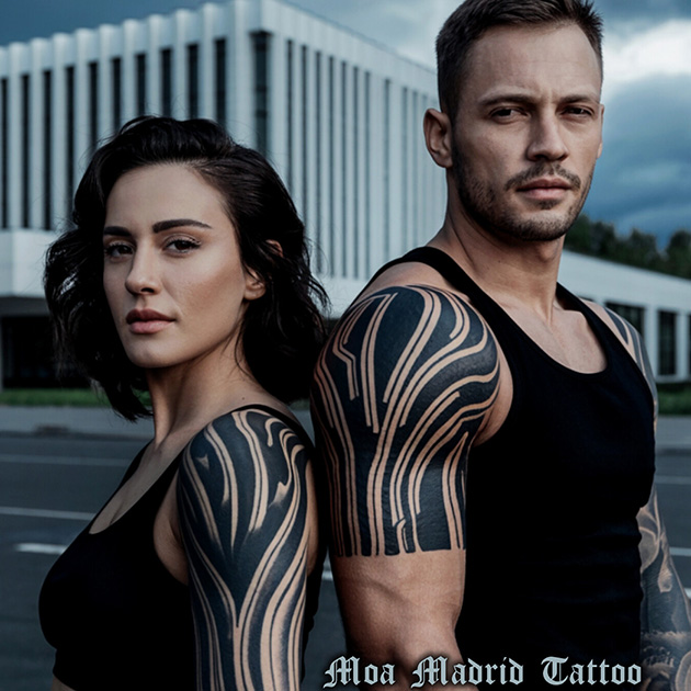 Tatuajes IA de expresionismo abstracto para hombre y mujer